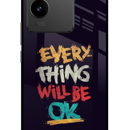 Everything Will Be Ok Vivo T2 Pro 5G Glass Case Back Cover by Casekaro