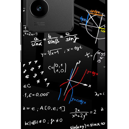 Mathematics Formula Vivo T2 Pro 5G Glass Case Back Cover by Casekaro