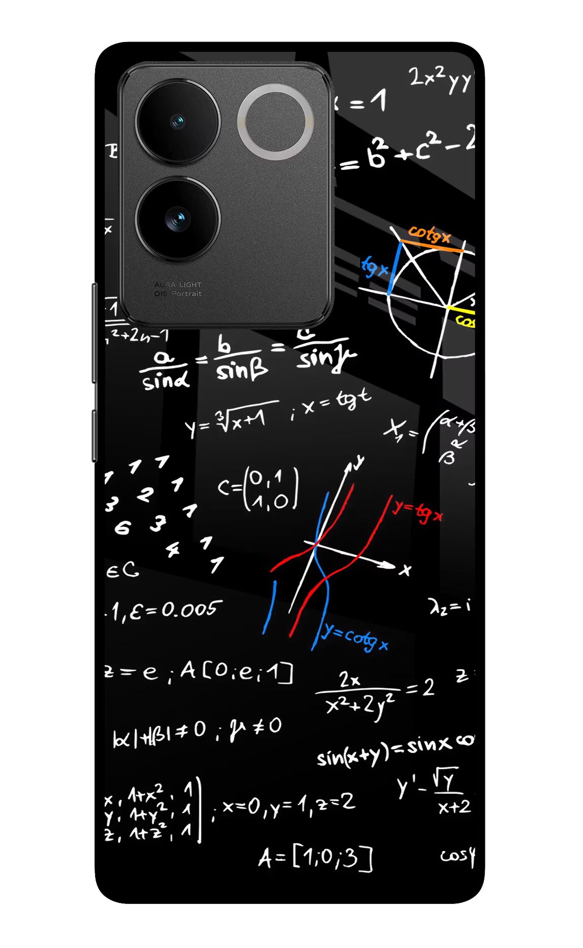 Mathematics Formula Vivo T2 Pro 5G Glass Case Back Cover by Casekaro