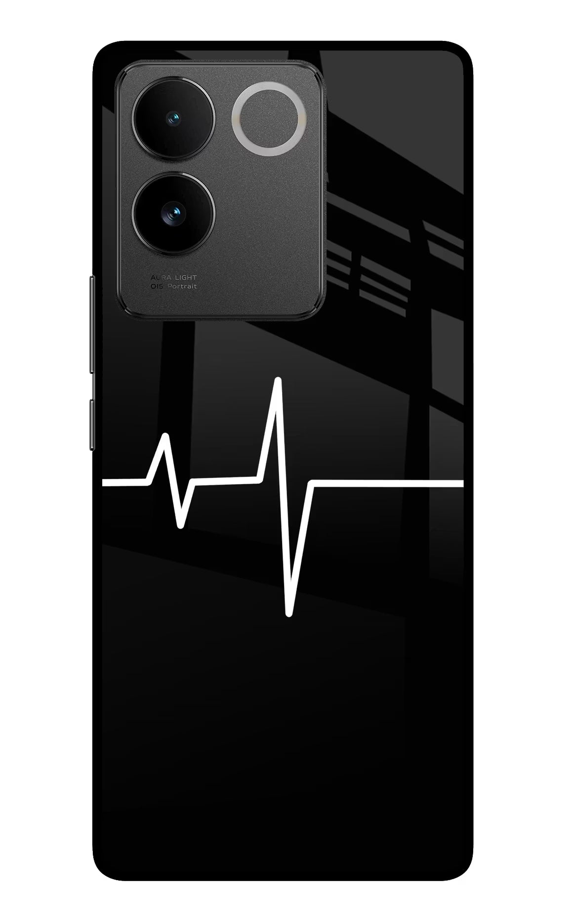 Heart Beats Vivo T2 Pro 5G Glass Case Back Cover by Casekaro