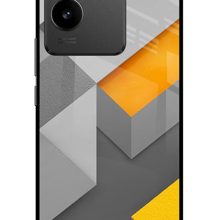 Abstract Vivo T2 Pro 5G Glass Case Back Cover by Casekaro