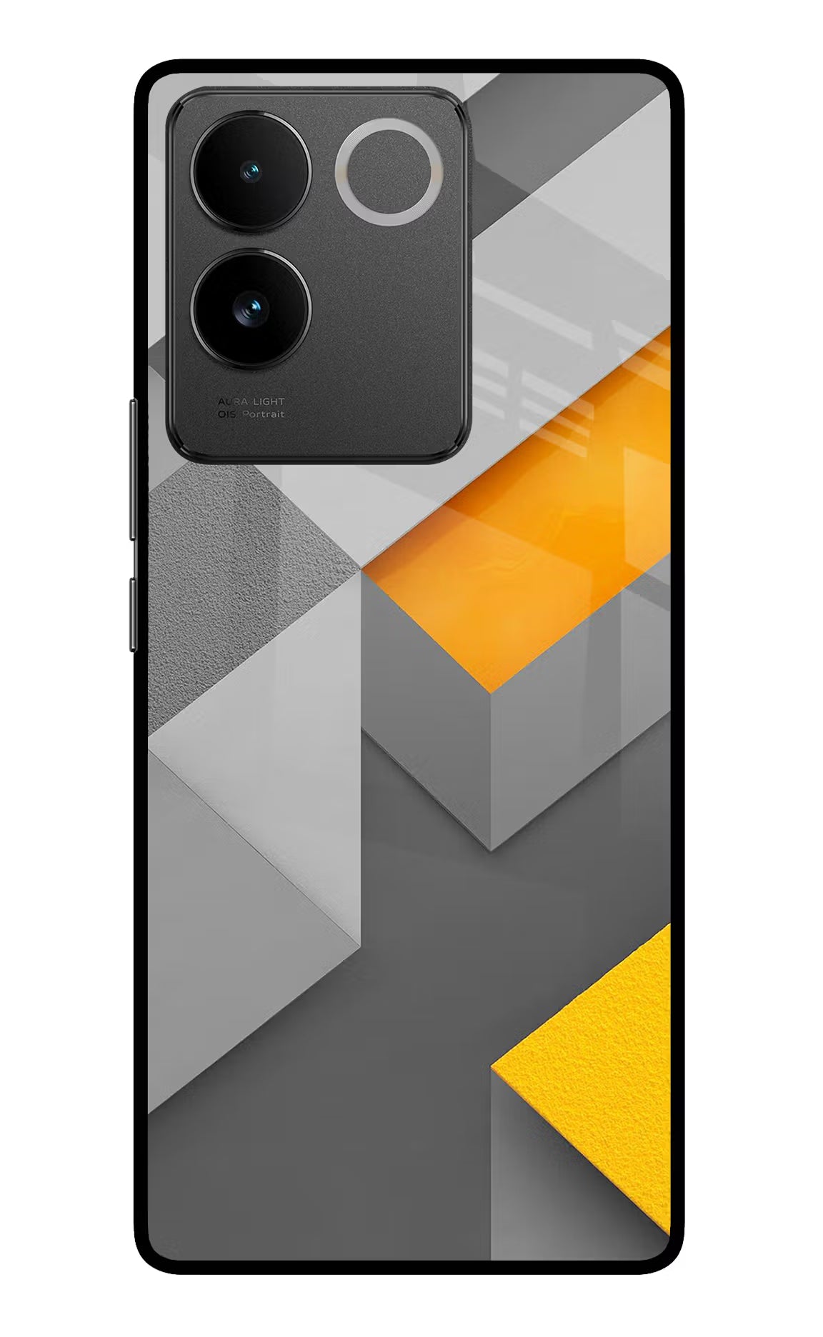 Abstract Vivo T2 Pro 5G Glass Case Back Cover by Casekaro