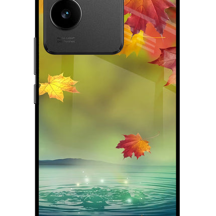 Flowers Vivo T2 Pro 5G Glass Case Back Cover by Casekaro