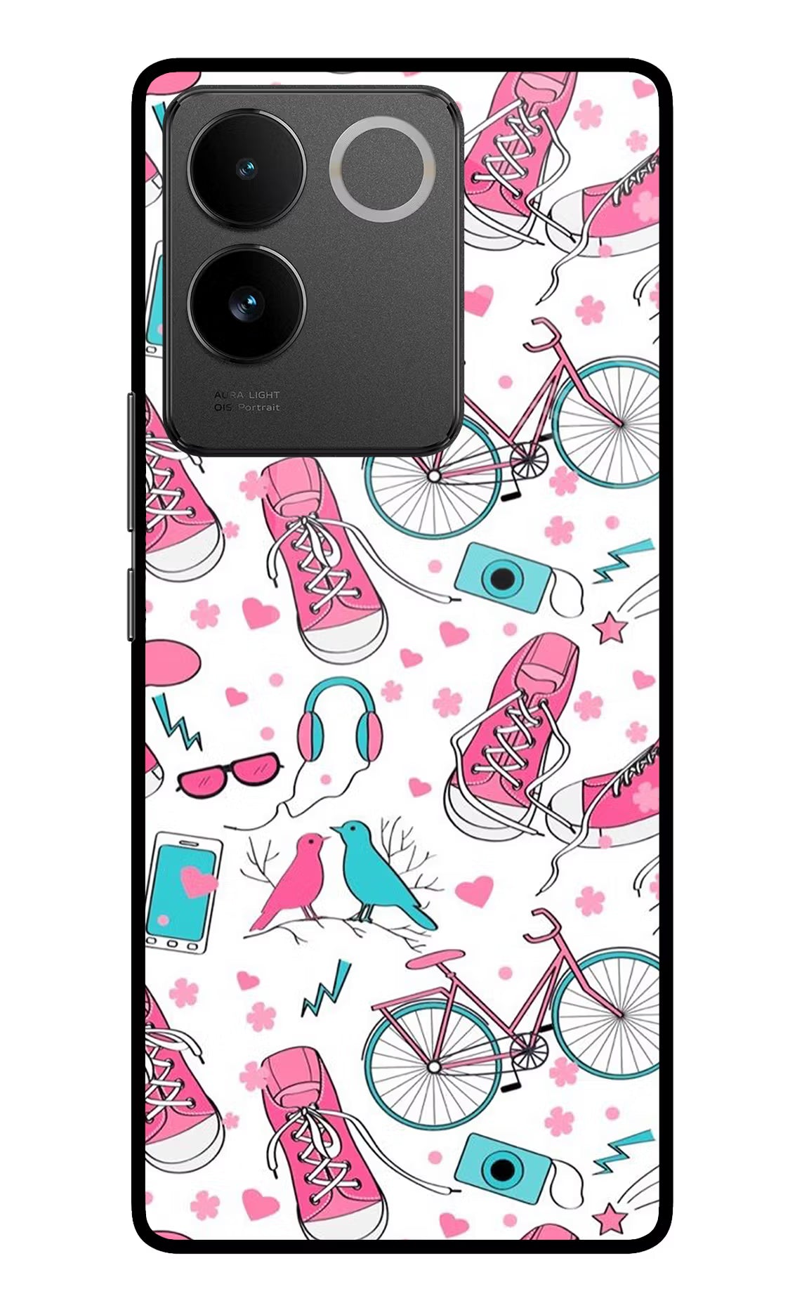 Artwork Vivo T2 Pro 5G Glass Case Back Cover by Casekaro