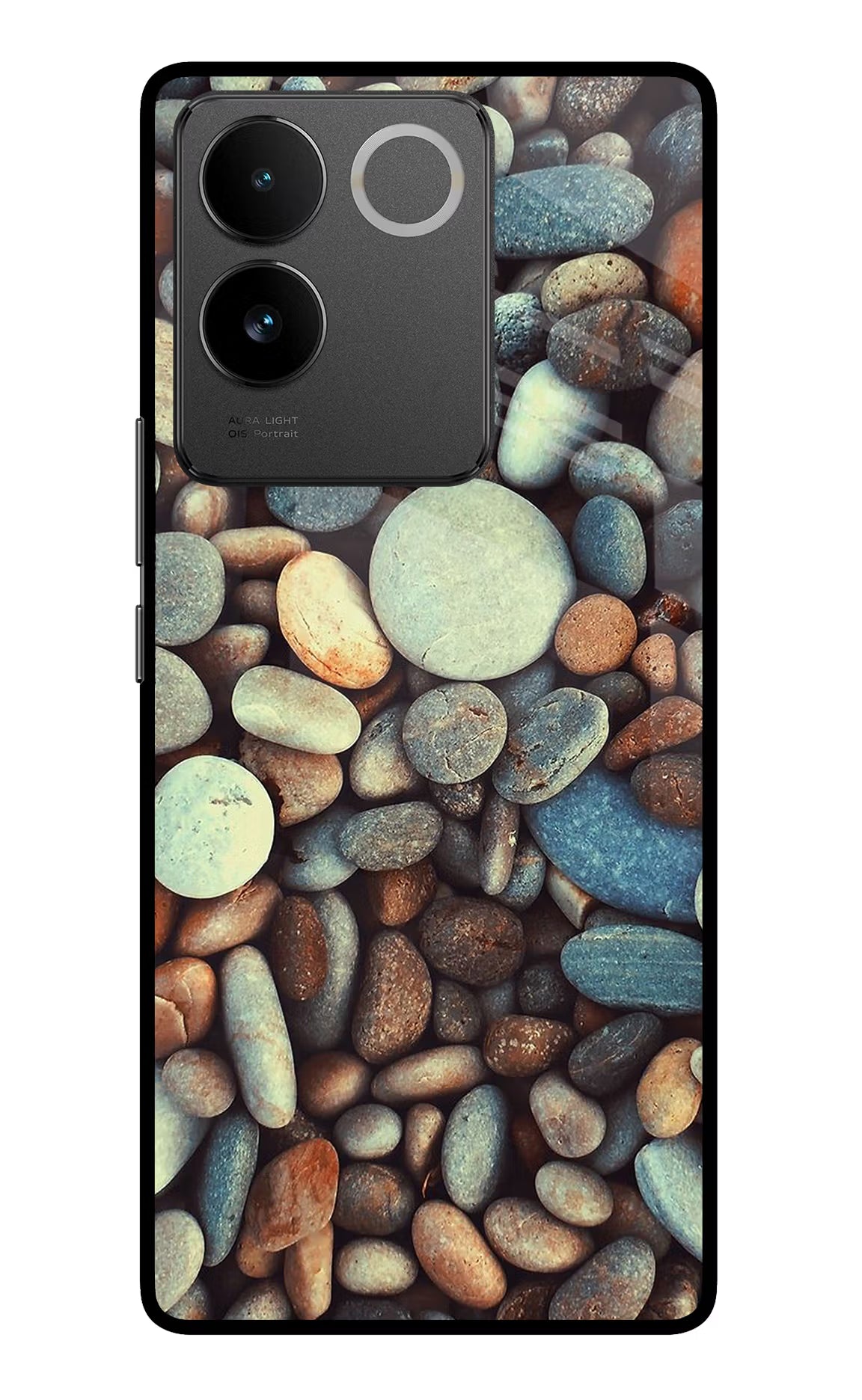 Pebble Vivo T2 Pro 5G Glass Case Back Cover by Casekaro
