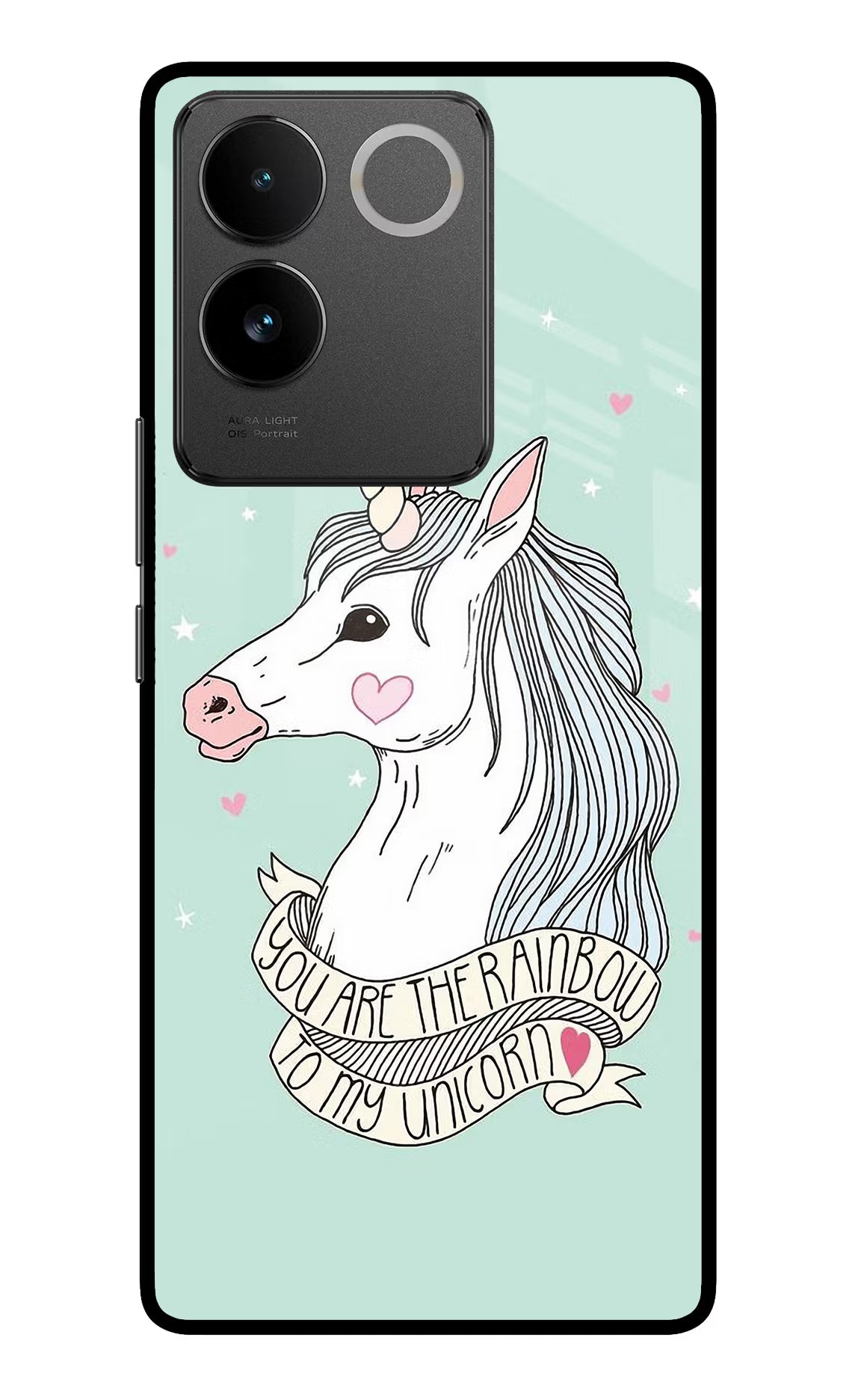 Unicorn Wallpaper Vivo T2 Pro 5G Glass Case Back Cover by Casekaro