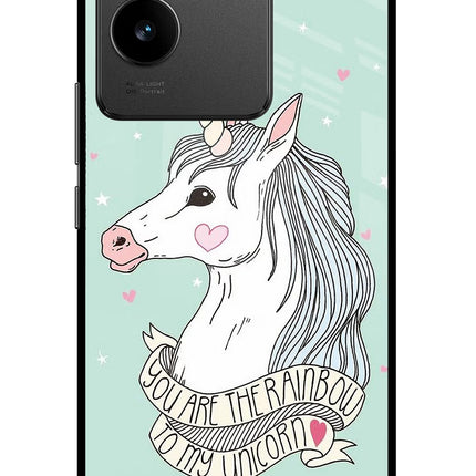 Unicorn Wallpaper Vivo T2 Pro 5G Glass Case Back Cover by Casekaro