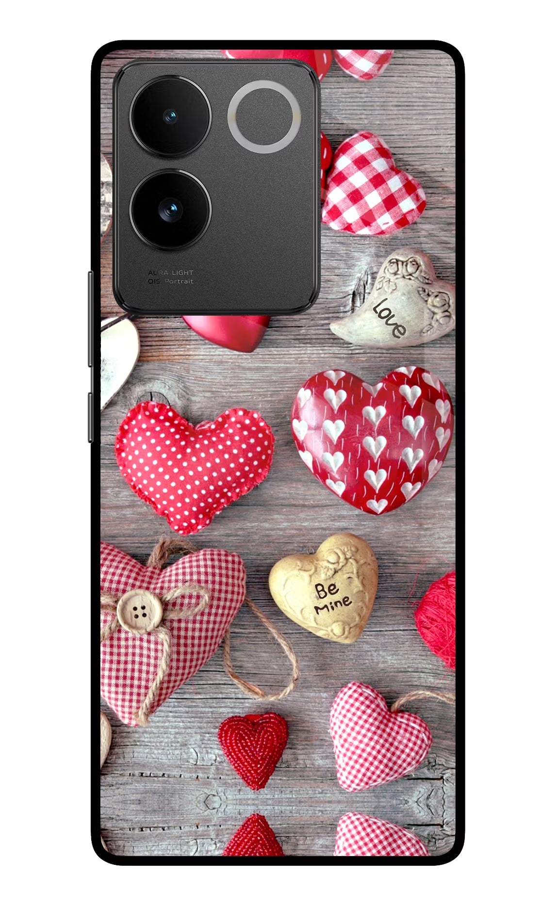 Love Wallpaper Vivo T2 Pro 5G Glass Case Back Cover by Casekaro