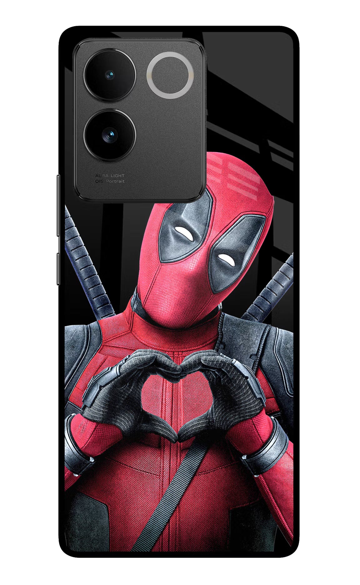 Deadpool Vivo T2 Pro 5G Glass Case Back Cover by Casekaro