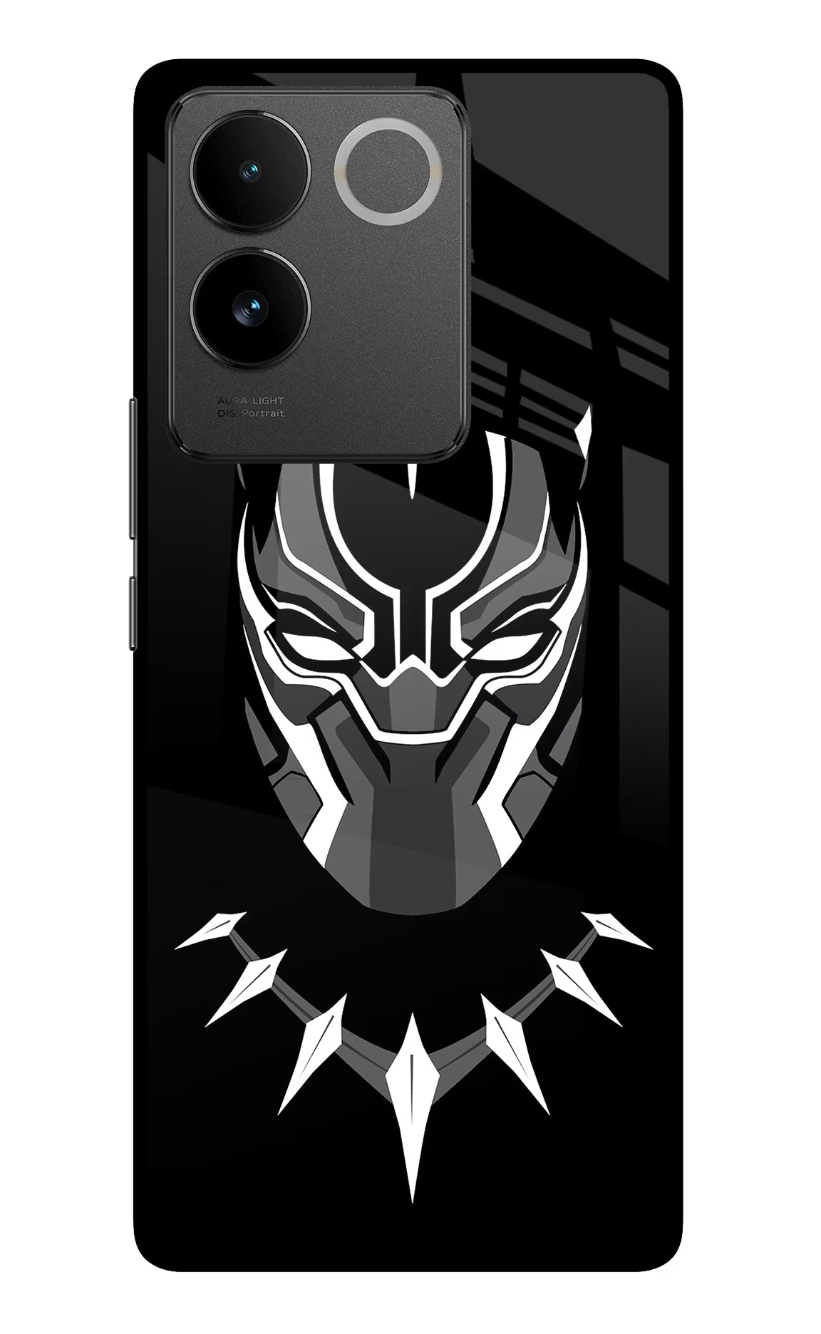 Black Panther Vivo T2 Pro 5G Glass Case Back Cover by Casekaro