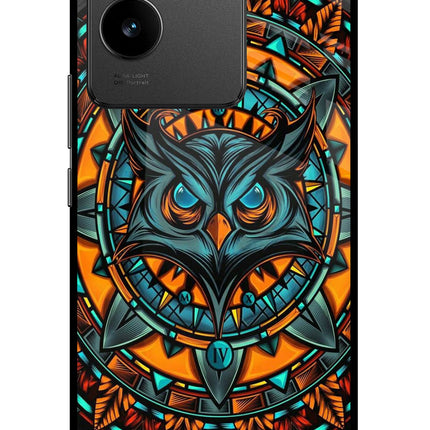 Angry Owl Art Vivo T2 Pro 5G Glass Case