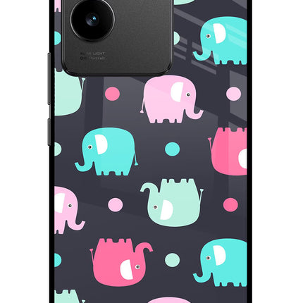 Elephants Vivo T2 Pro 5G Glass Case