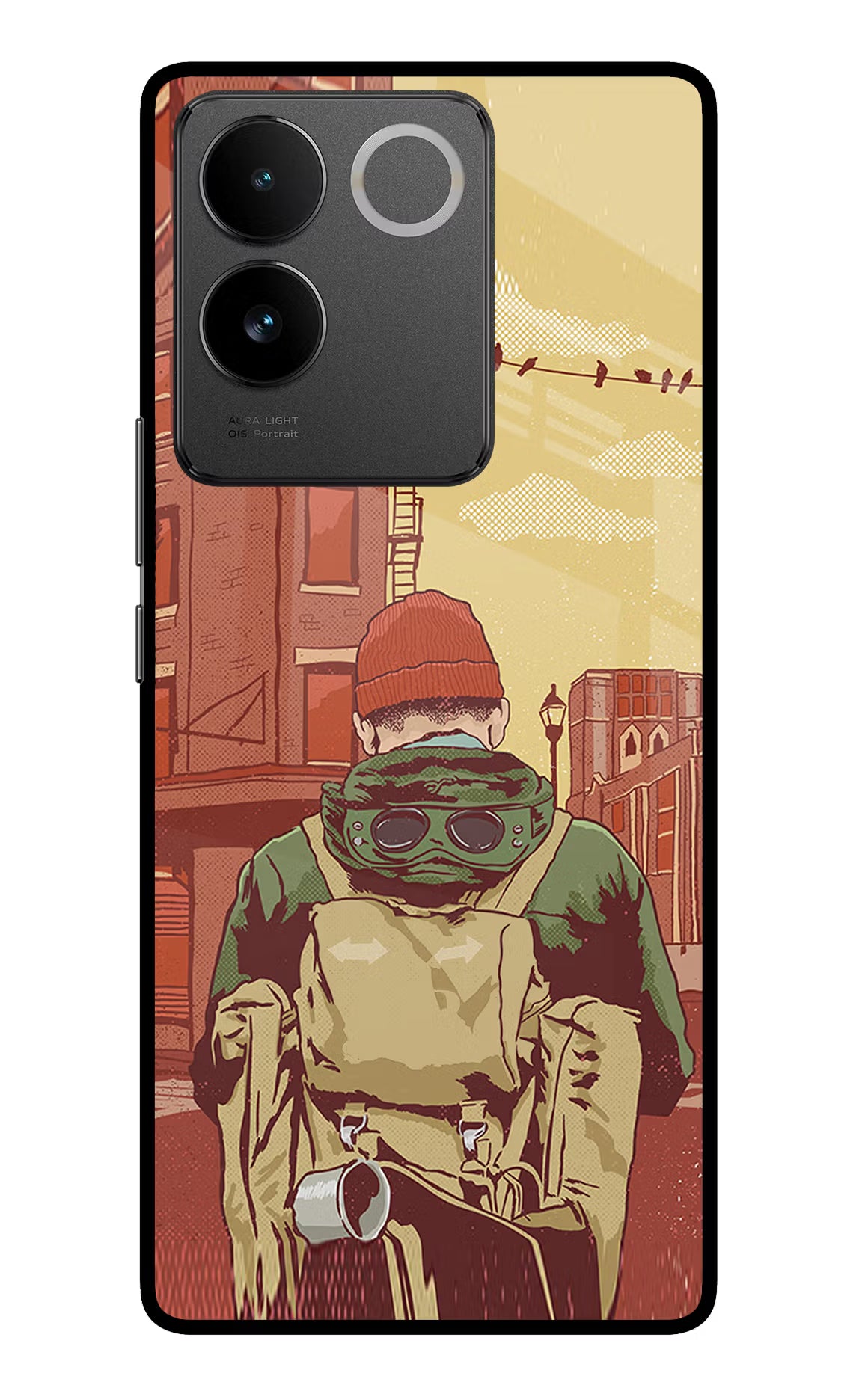 Adventurous Vivo T2 Pro 5G Glass Case Back Cover by Casekaro