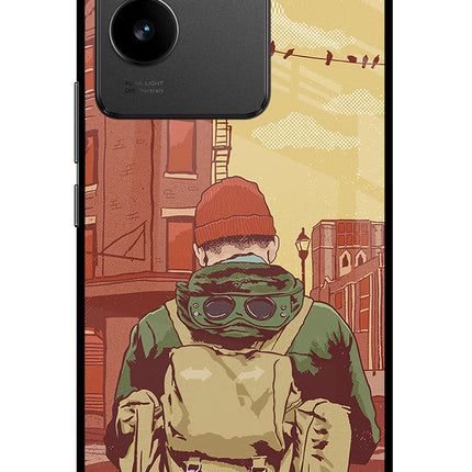 Adventurous Vivo T2 Pro 5G Glass Case Back Cover by Casekaro