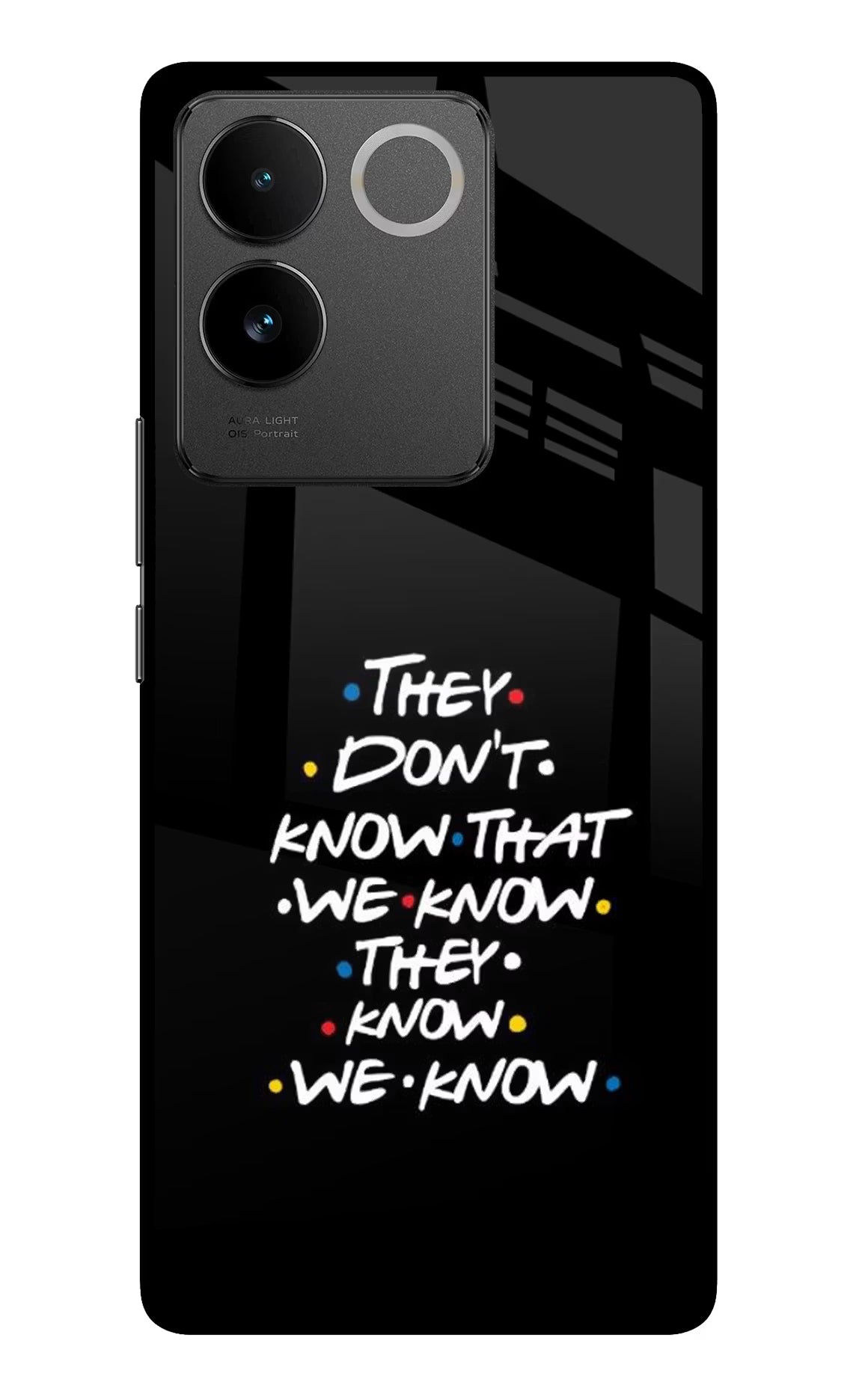 FRIENDS Dialogue Vivo T2 Pro 5G Glass Case Back Cover by Casekaro