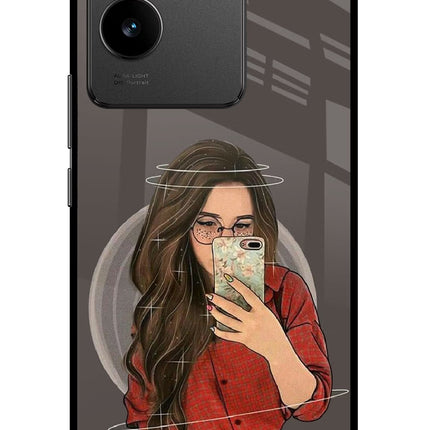 Selfie Queen Vivo T2 Pro 5G Glass Case Back Cover by Casekaro