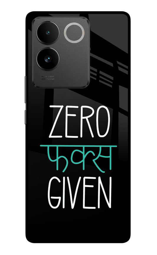 Zero Fucks Given Vivo T2 Pro 5G Glass Case