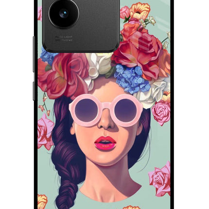 Pretty Girl Vivo T2 Pro 5G Glass Case Back Cover by Casekaro