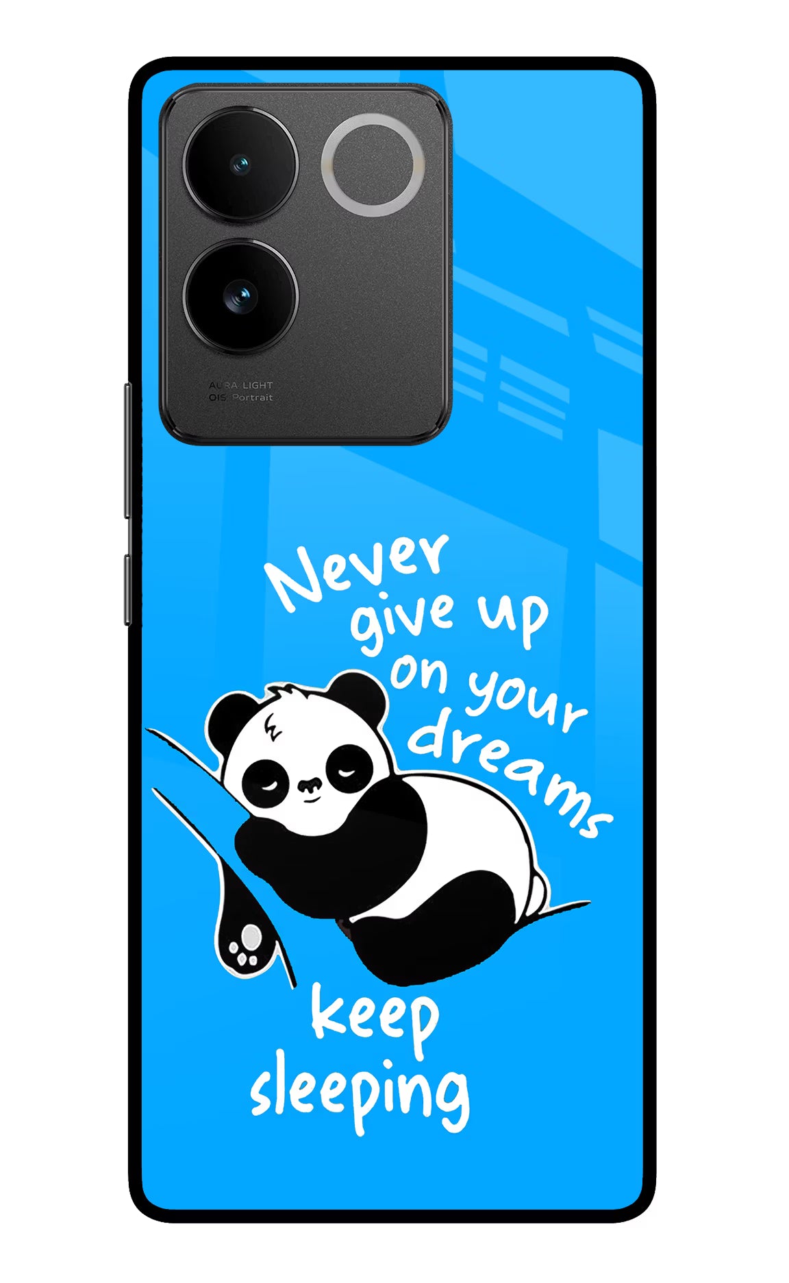Keep Sleeping Vivo T2 Pro 5G Glass Case Back Cover by Casekaro