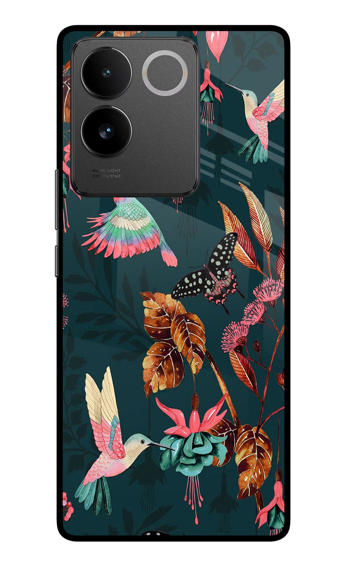 Birds Vivo T2 Pro 5G Glass Case Back Cover by Casekaro