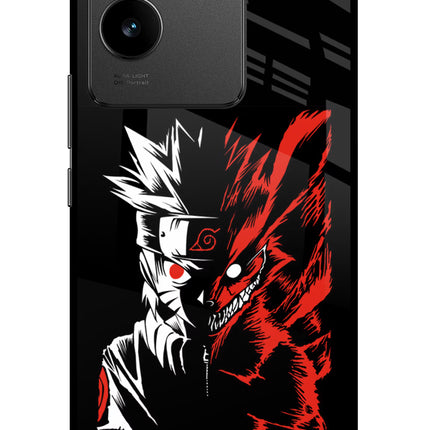 Naruto Two Face Vivo T2 Pro 5G Glass Case Back Cover by Casekaro