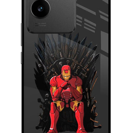 Ironman Throne Vivo T2 Pro 5G Glass Case Back Cover by Casekaro