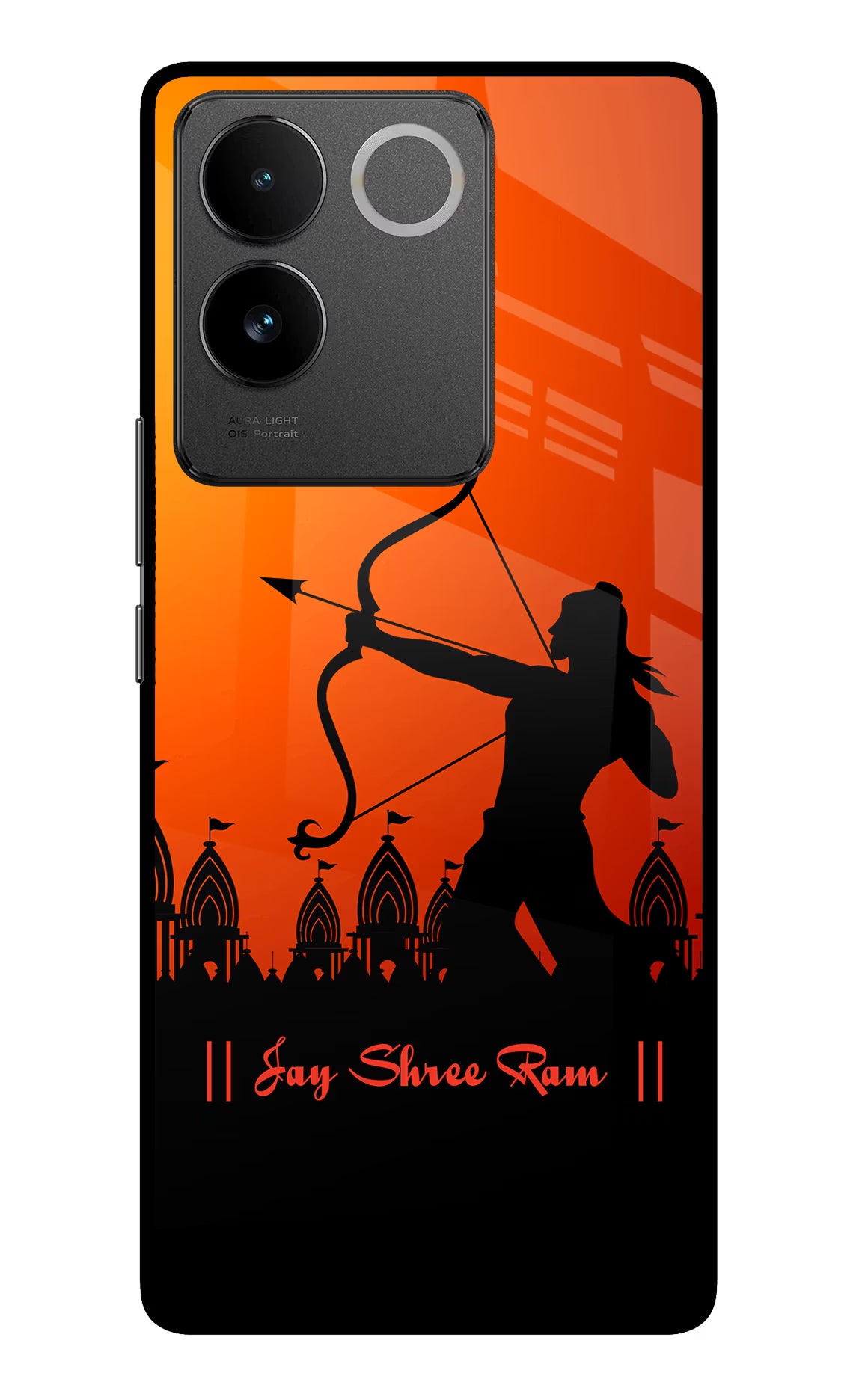 Lord Ram - 4 Vivo T2 Pro 5G Glass Case Back Cover by Casekaro