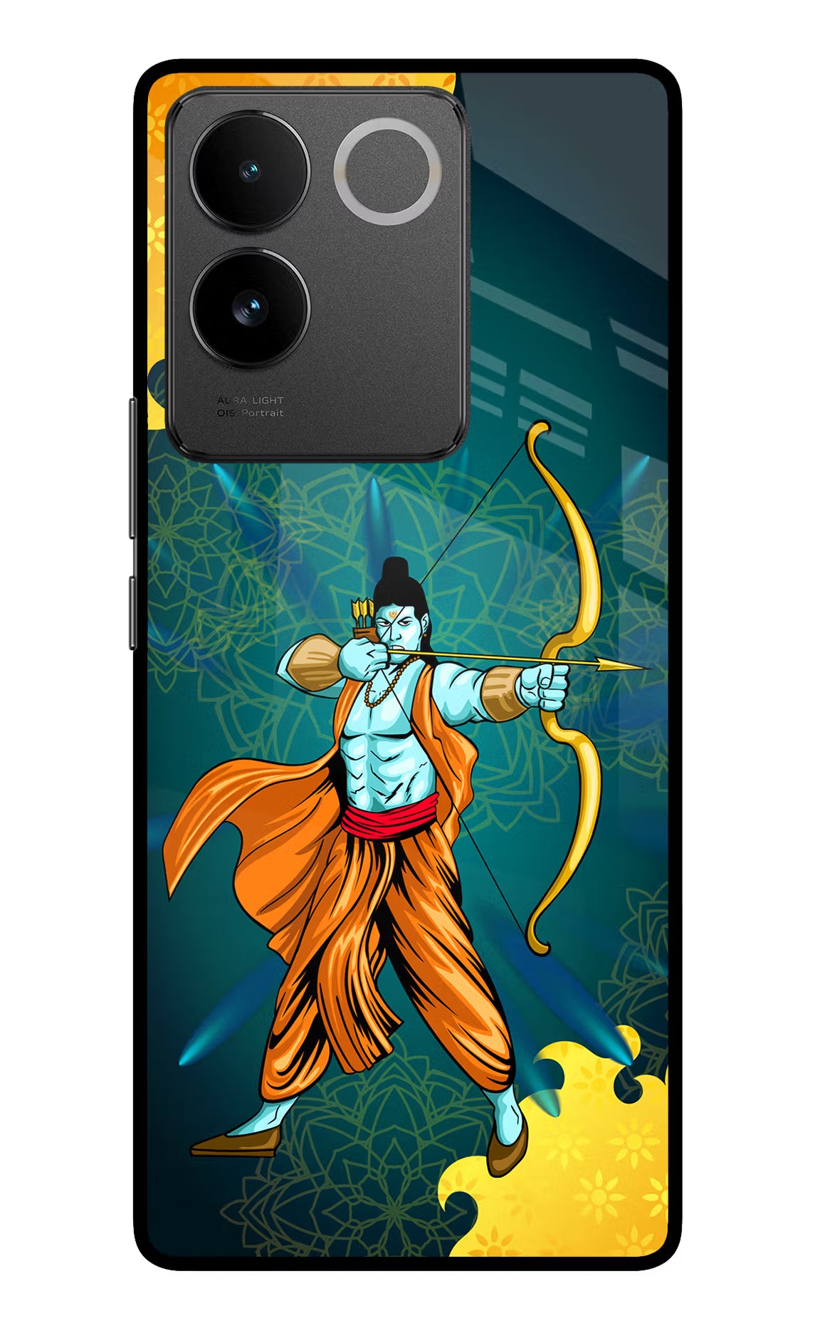 Lord Ram - 6 Vivo T2 Pro 5G Glass Case Back Cover by Casekaro