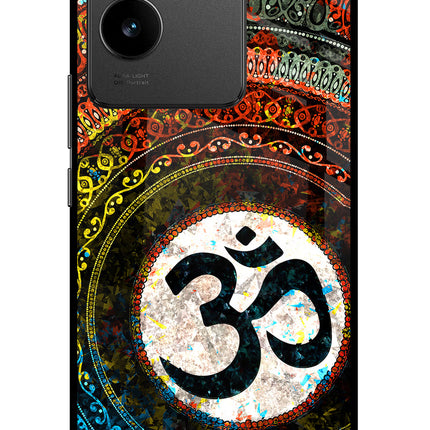 Om Cultural Vivo T2 Pro 5G Glass Case Back Cover by Casekaro