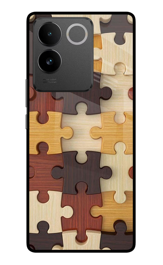 Wooden Puzzle Vivo T2 Pro 5G Glass Case