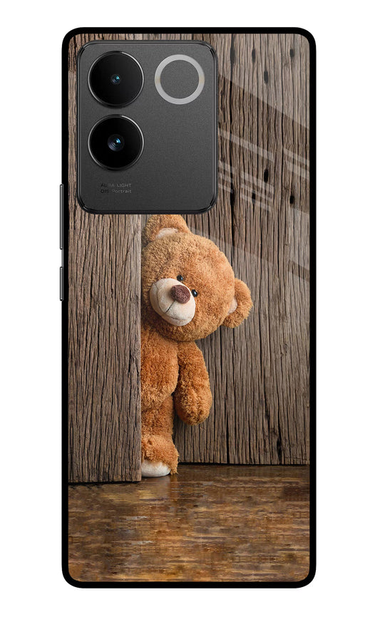 Teddy Wooden Vivo T2 Pro 5G Glass Case
