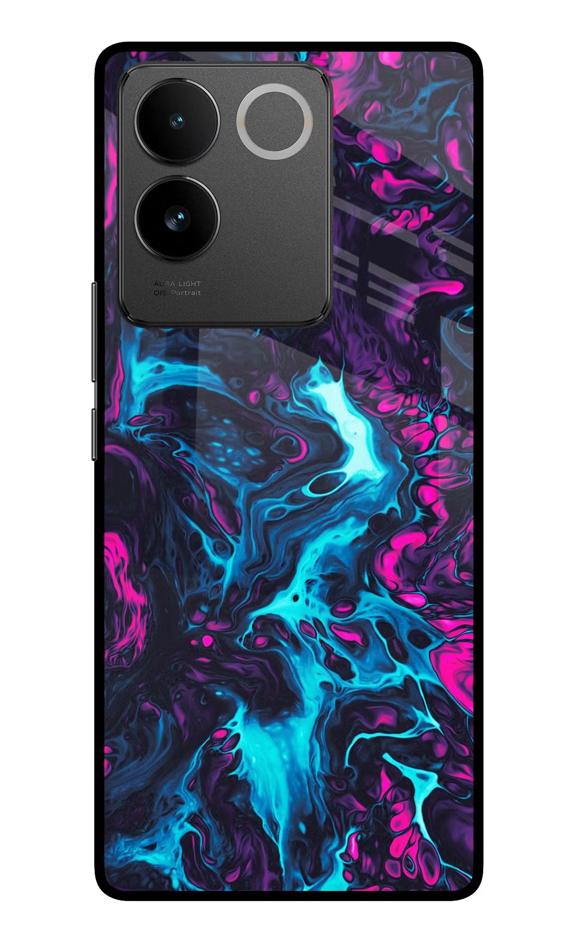 Abstract Vivo T2 Pro 5G Glass Case Back Cover by Casekaro