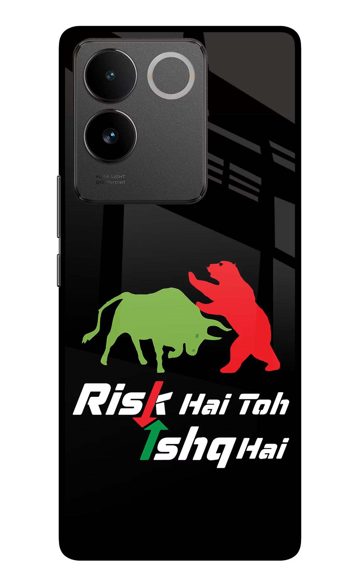 Risk Hai Toh Ishq Hai Vivo T2 Pro 5G Glass Case