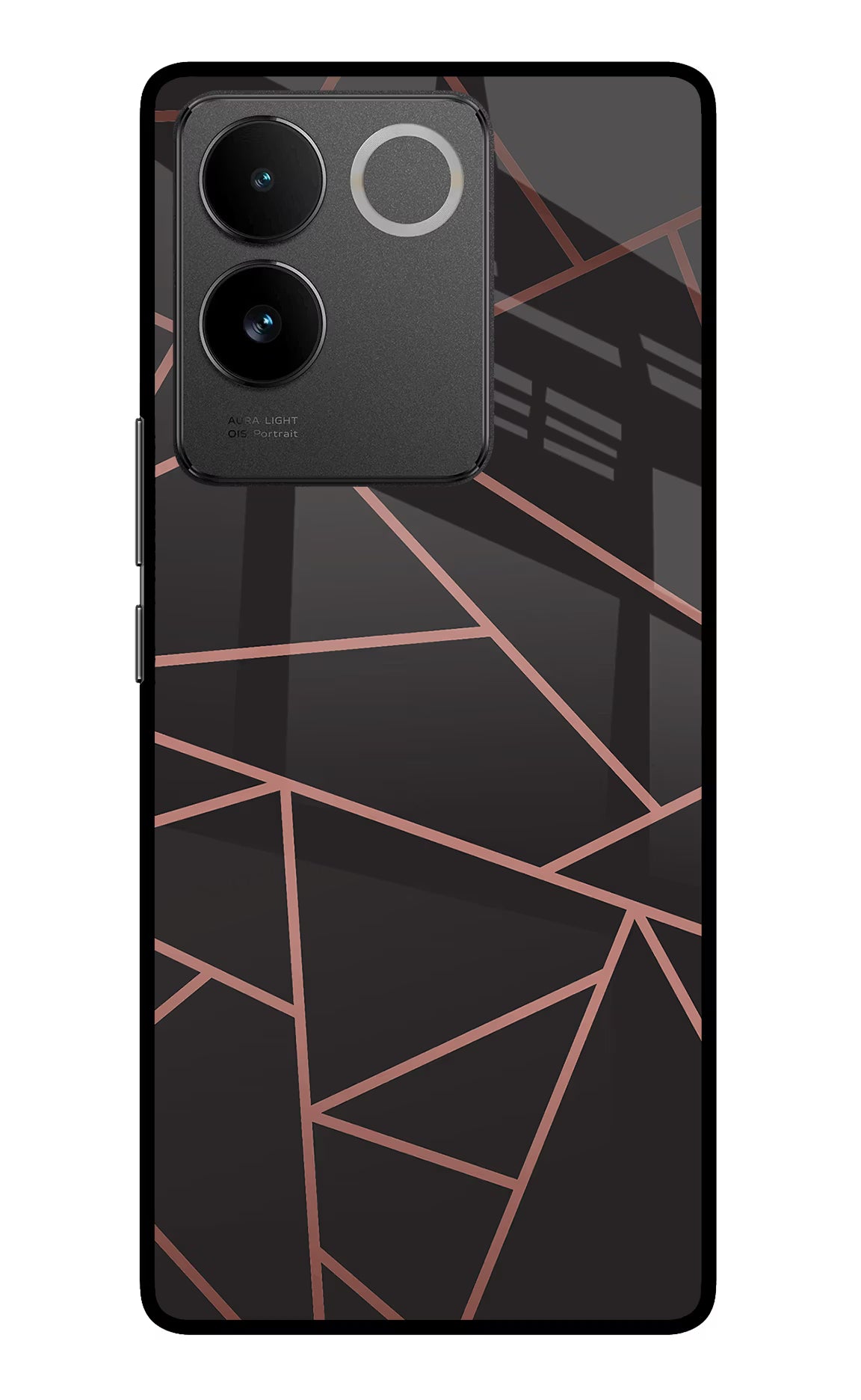 Geometric Pattern Vivo T2 Pro 5G Glass Case Back Cover by Casekaro