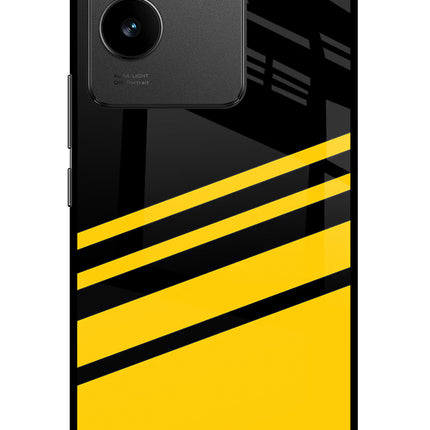 Yellow Shades Vivo T2 Pro 5G Glass Case Back Cover by Casekaro