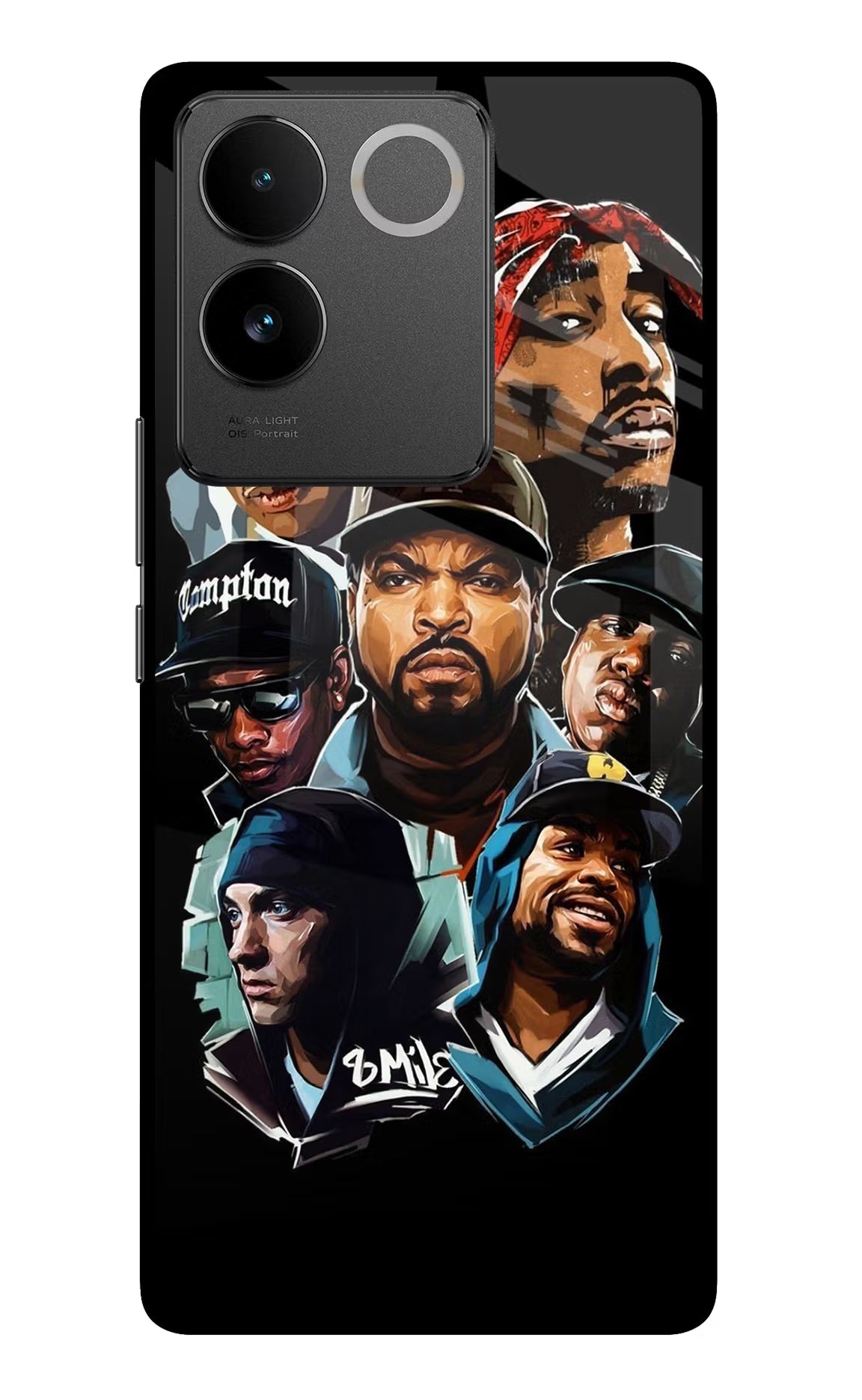 Rappers Vivo T2 Pro 5G Glass Case Back Cover by Casekaro