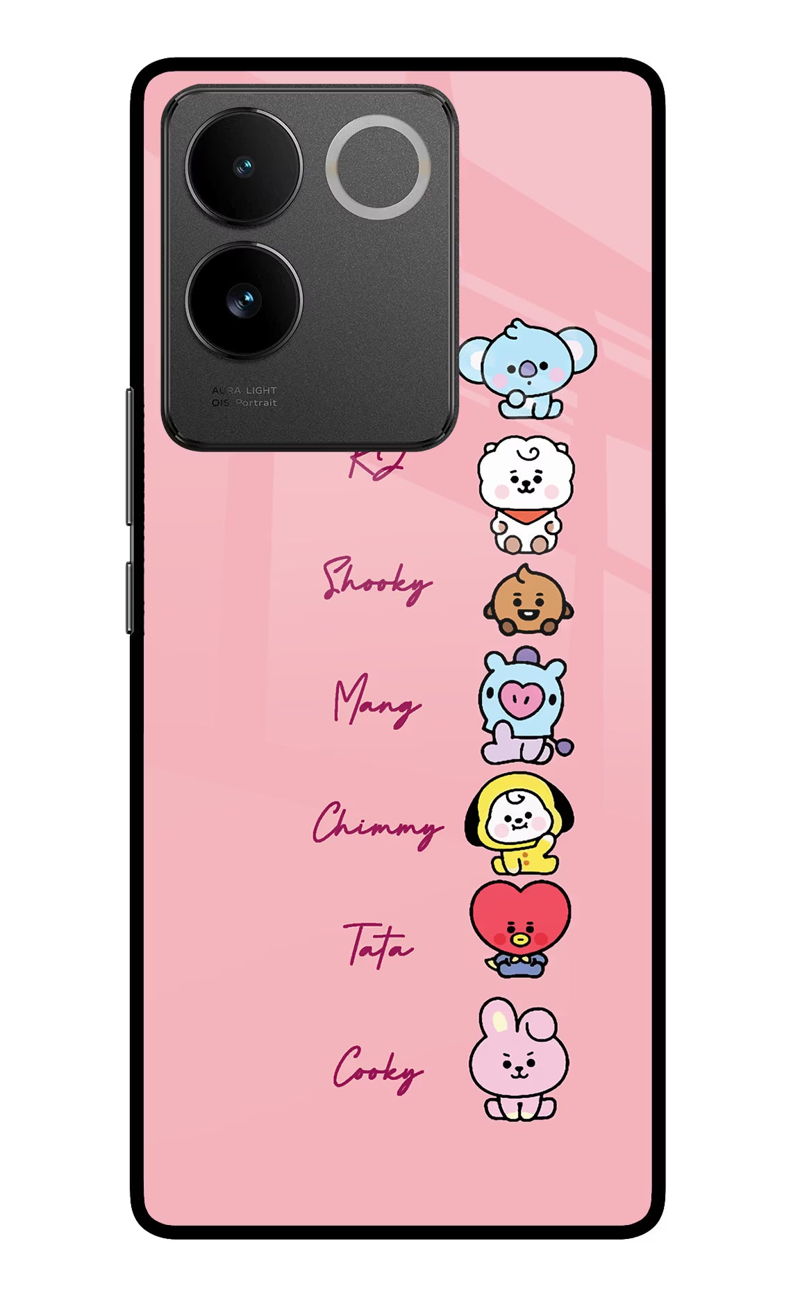 BTS names Vivo T2 Pro 5G Glass Case