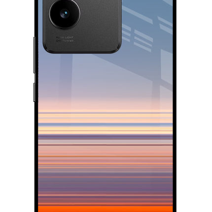 Morning Colors Vivo T2 Pro 5G Glass Case Back Cover by Casekaro
