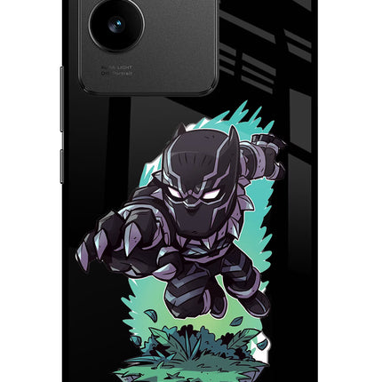 Black Panther Vivo T2 Pro 5G Glass Case Back Cover by Casekaro