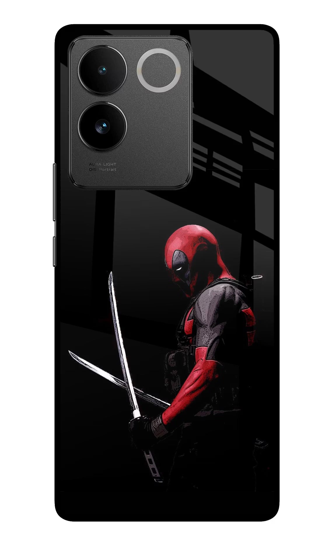 Deadpool Vivo T2 Pro 5G Glass Case Back Cover by Casekaro