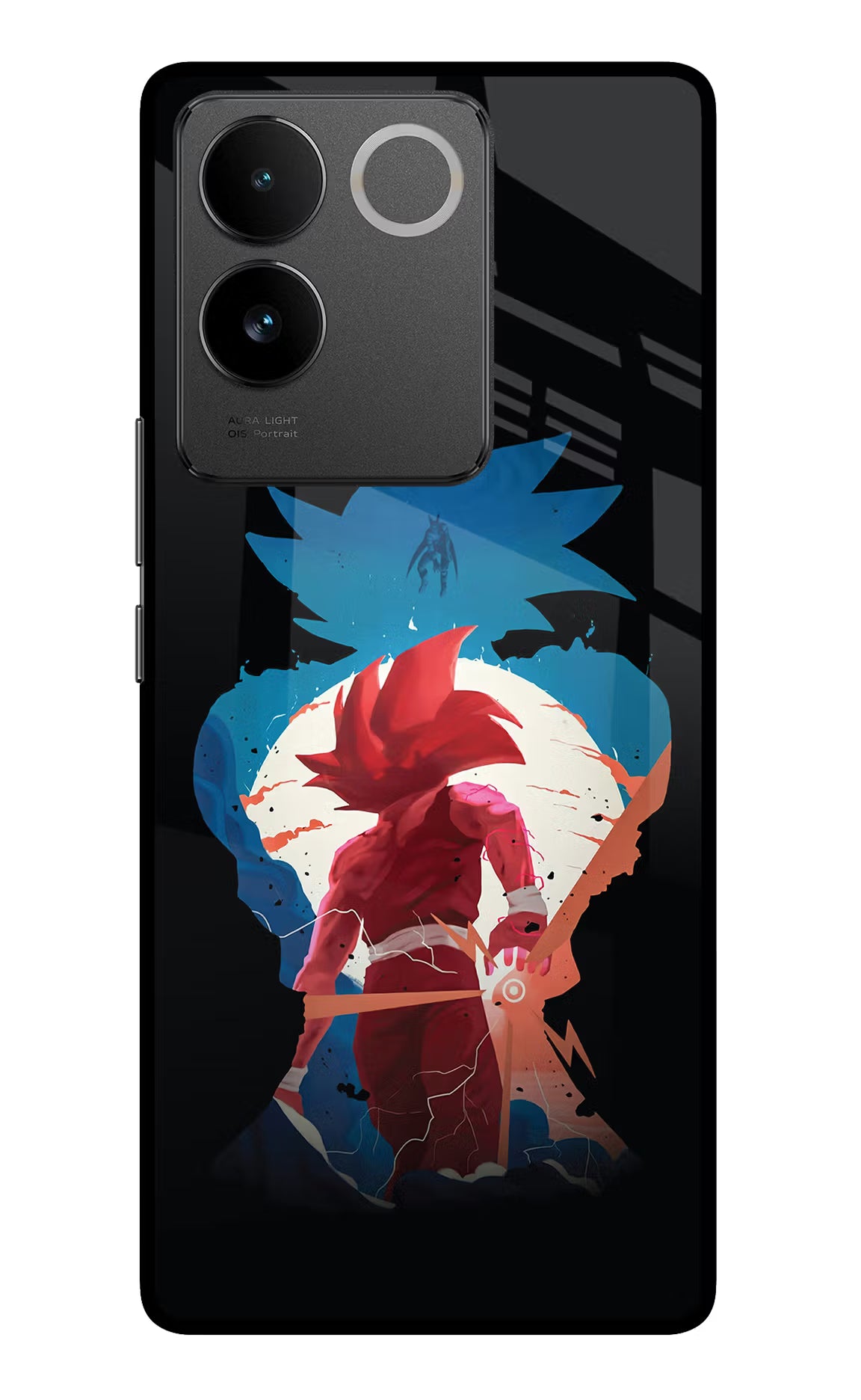 Goku Vivo T2 Pro 5G Glass Case Back Cover by Casekaro