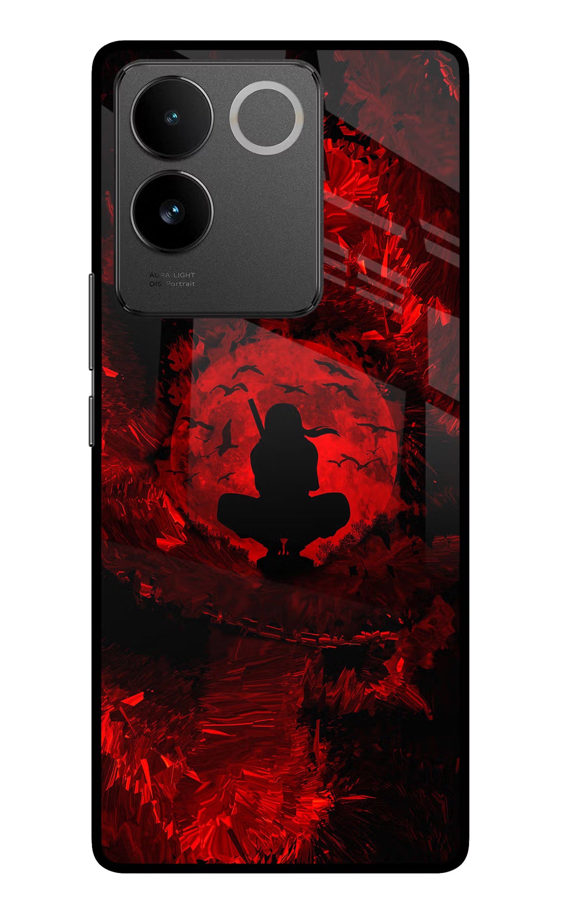 Itachi Uchiha Vivo T2 Pro 5G Glass Case Back Cover by Casekaro