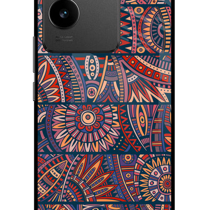 African Culture Design Vivo T2 Pro 5G Glass Case Back Cover by Casekaro