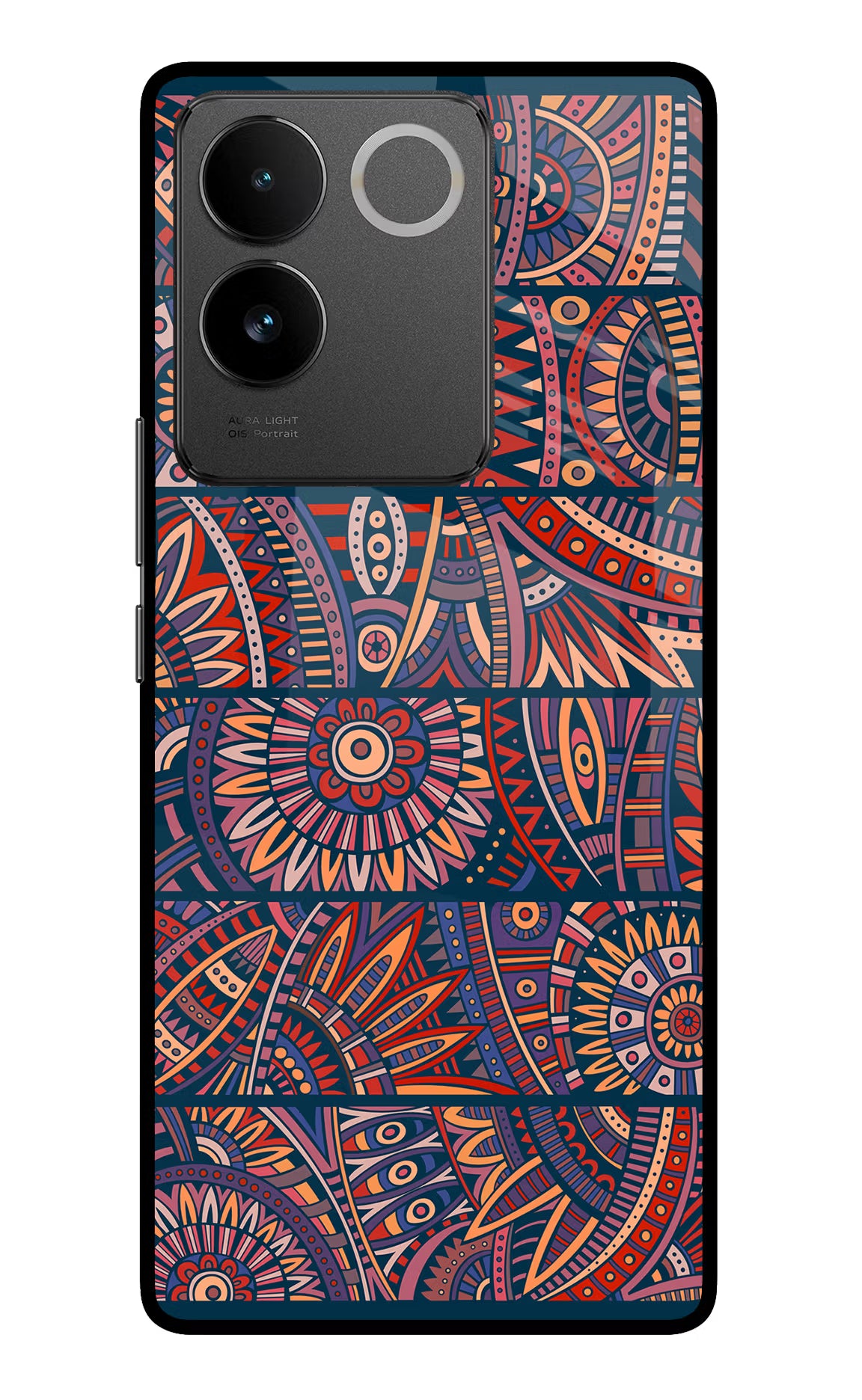 African Culture Design Vivo T2 Pro 5G Glass Case Back Cover by Casekaro