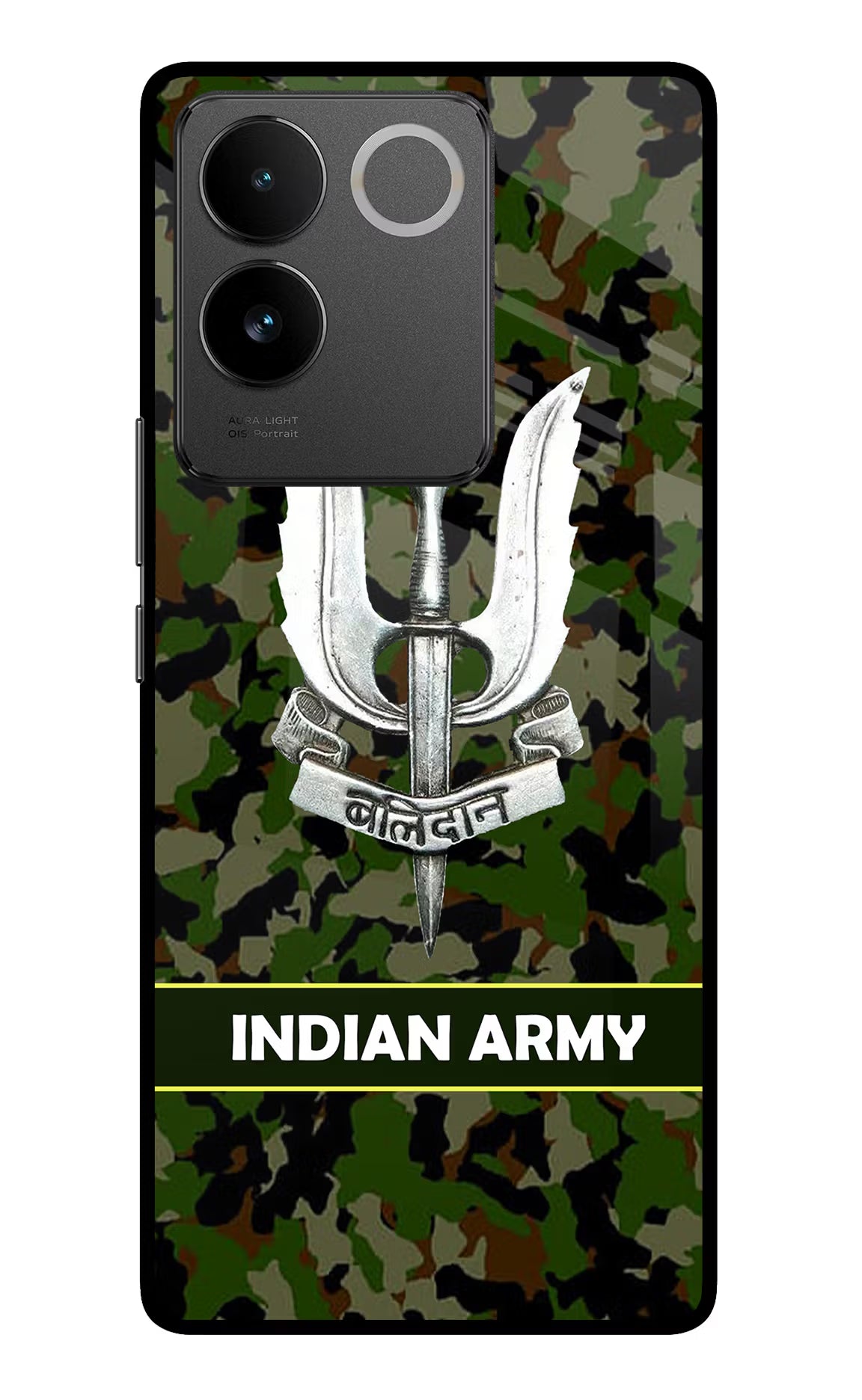 Balidan Indian Logo Vivo T2 Pro 5G Glass Case Back Cover by Casekaro