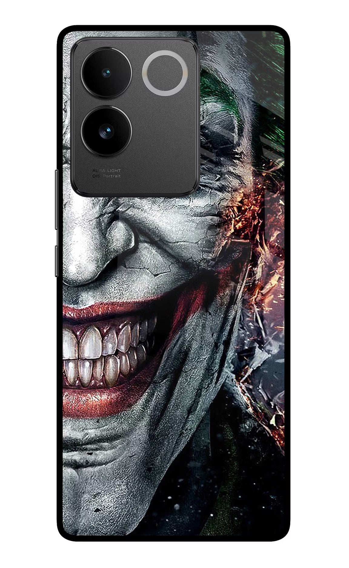 Joker Cam Vivo T2 Pro 5G Glass Case Back Cover by Casekaro