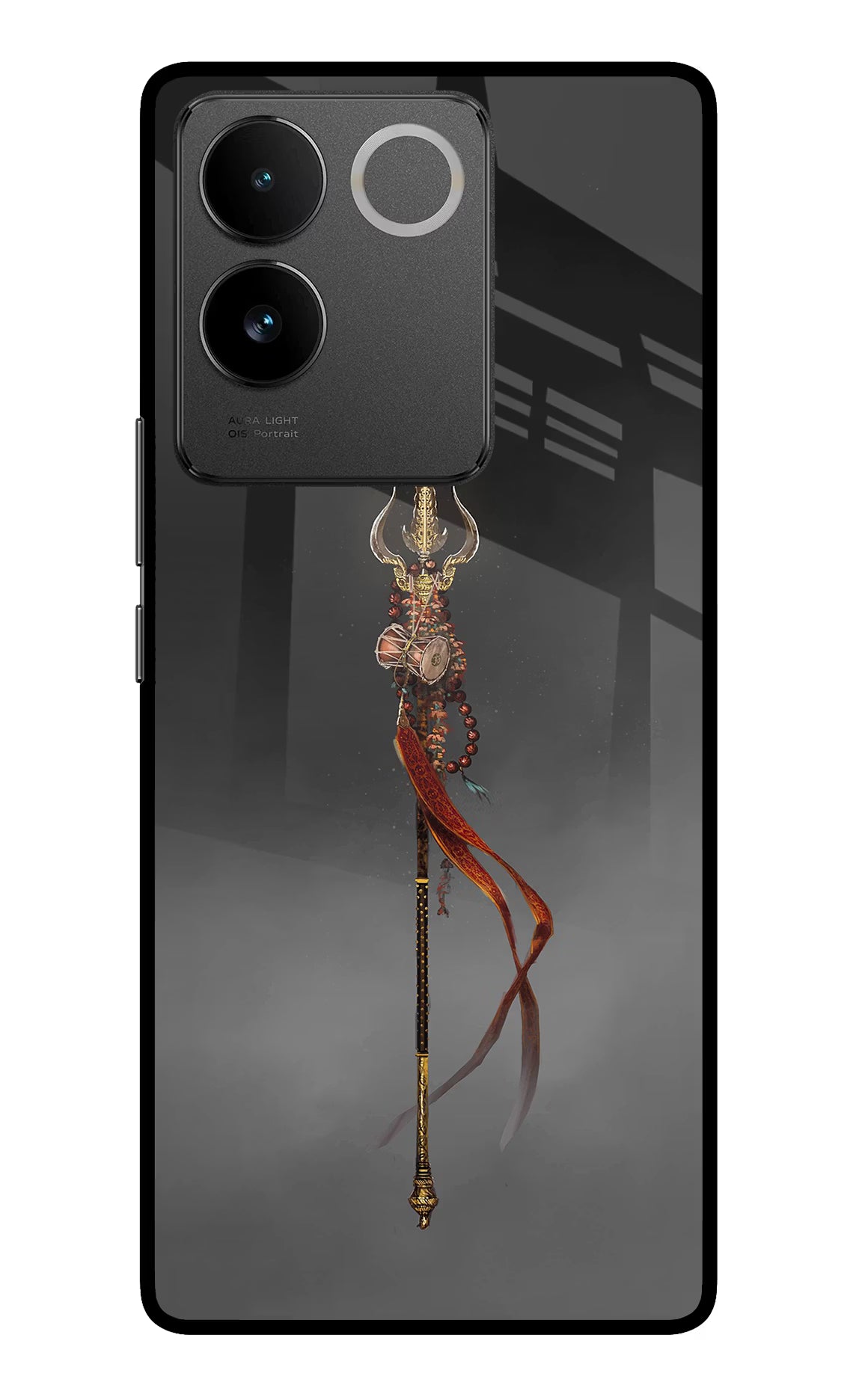 Shiv Trishul Vivo T2 Pro 5G Glass Case Back Cover by Casekaro