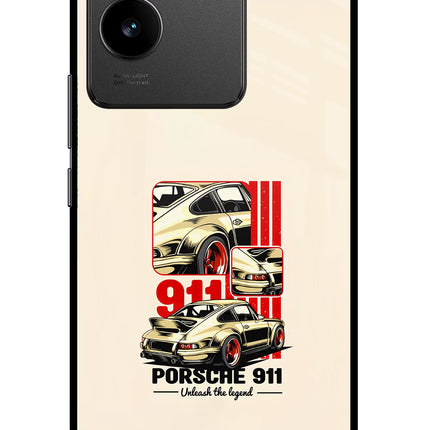 Classic Porsche 911 Vivo T2 Pro 5G Glass Case Back Cover by Casekaro