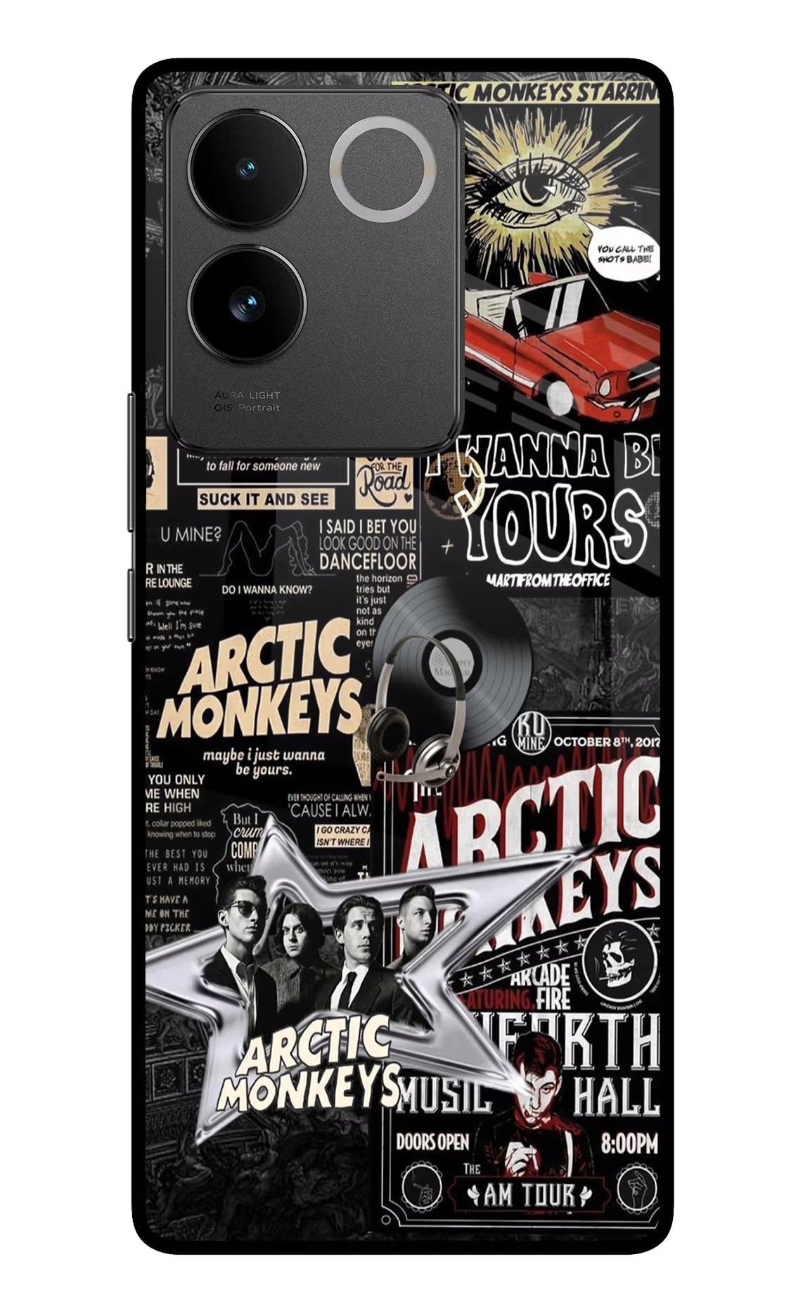 Arctic Monkeys Vivo T2 Pro 5G Glass Case Back Cover by Casekaro