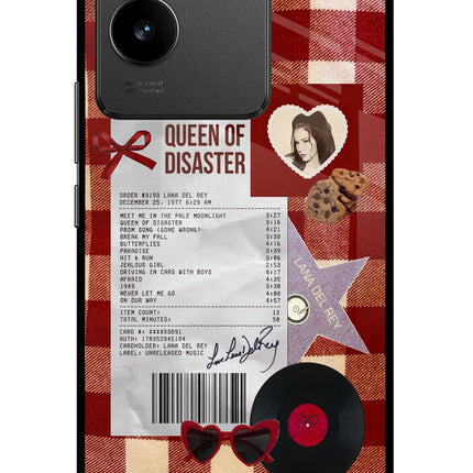 Queen of Disaster Vivo T2 Pro 5G Glass Case